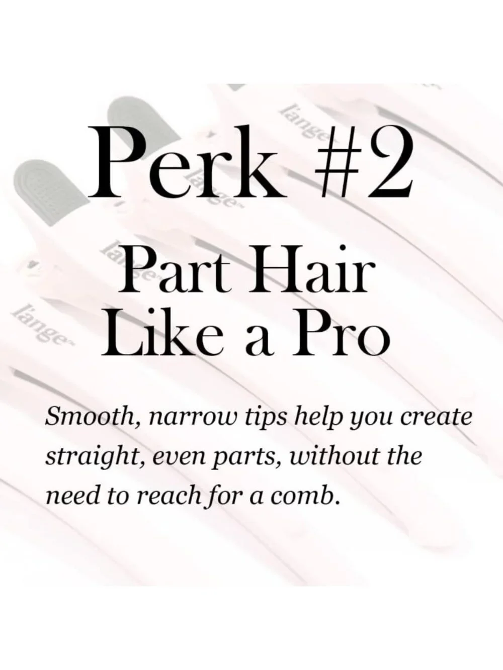 Rubber Sectioning Hair Clips | Narrow-Tipped Design for Easy Parting | 6-Pack